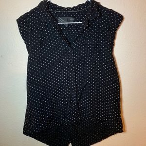 Button-Up Polka Dotted Tank